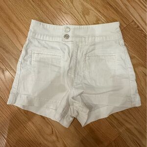 Frame Le Hardy White Women's Shorts